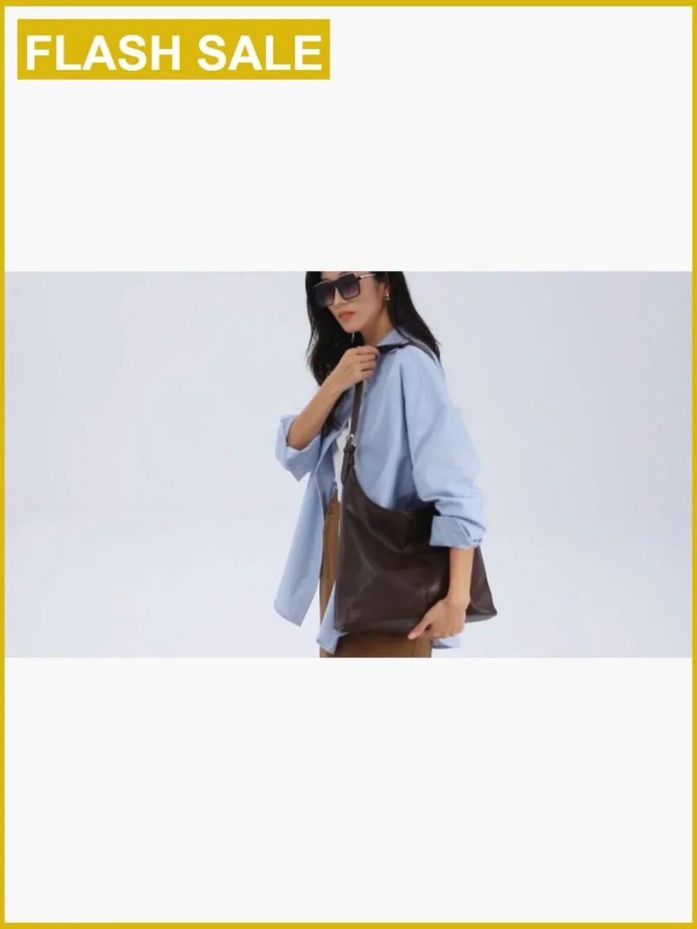 Spacious Slouchy Hobo Bag with Pouch, Adjustable Strap